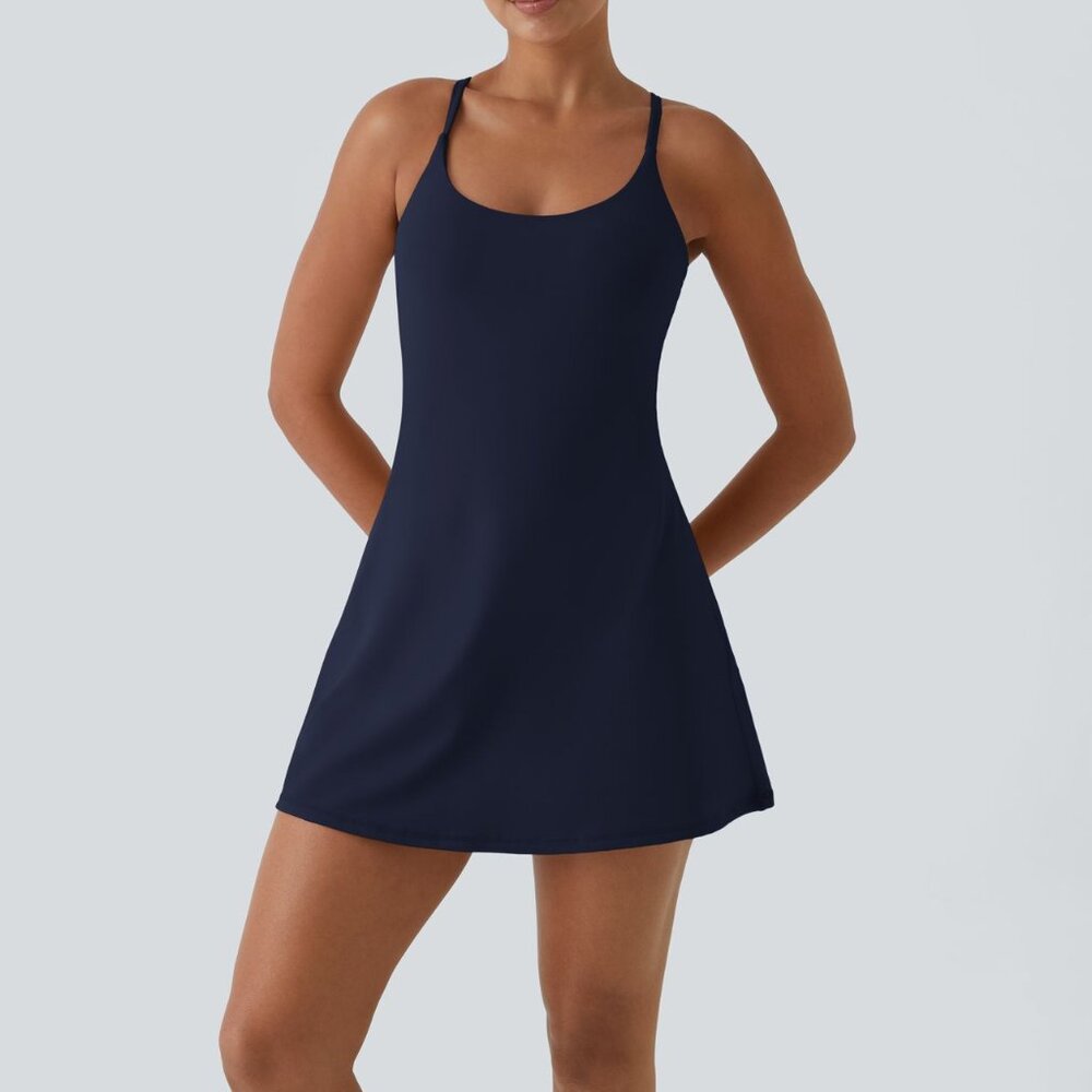 SOLD Navy Blue Halara Easy Peezy Dress